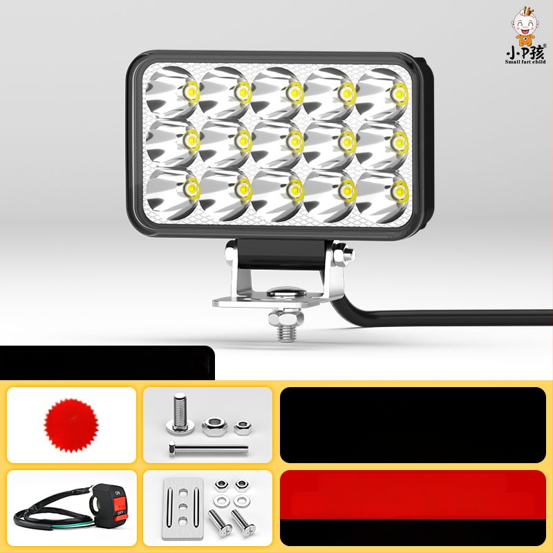 Εξωτερικός LED προβολέας για ηλεκτρικά οχήματα, μοντέλο WF16, DC 12-90V, ενιαίο εξάρτημα