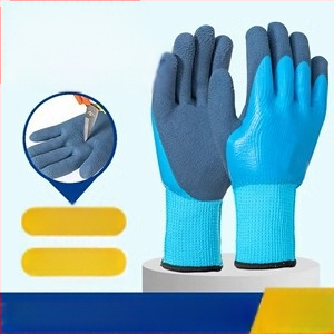 Lateksa gumijas cimdi makšķerēšanai un ražām – ūdensdrošas, izturīgas pret caurumiem, pret griezumu un pret ieduršanu, pieaugušo izmērs