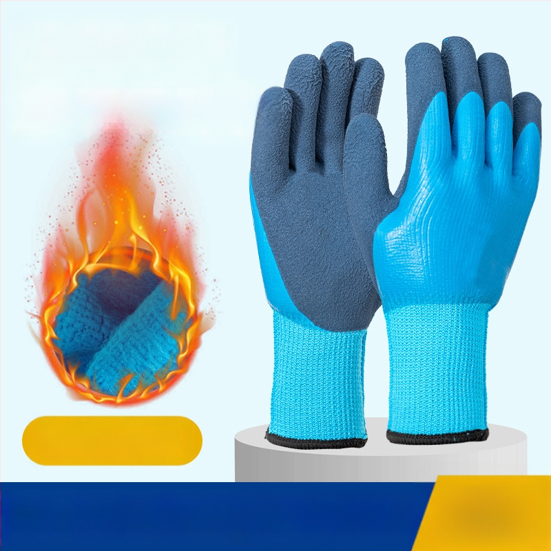 Lateksa gumijas cimdi makšķerēšanai un ražām – ūdensdrošas, izturīgas pret caurumiem, pret griezumu un pret ieduršanu, pieaugušo izmērs