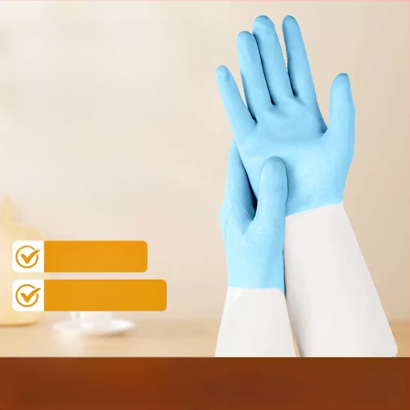 PVC virtuves cimdi, pārtikas kvalitāte, ūdensizturīgi, pret apdedzināšanos, ar augstu temperatūras izturību