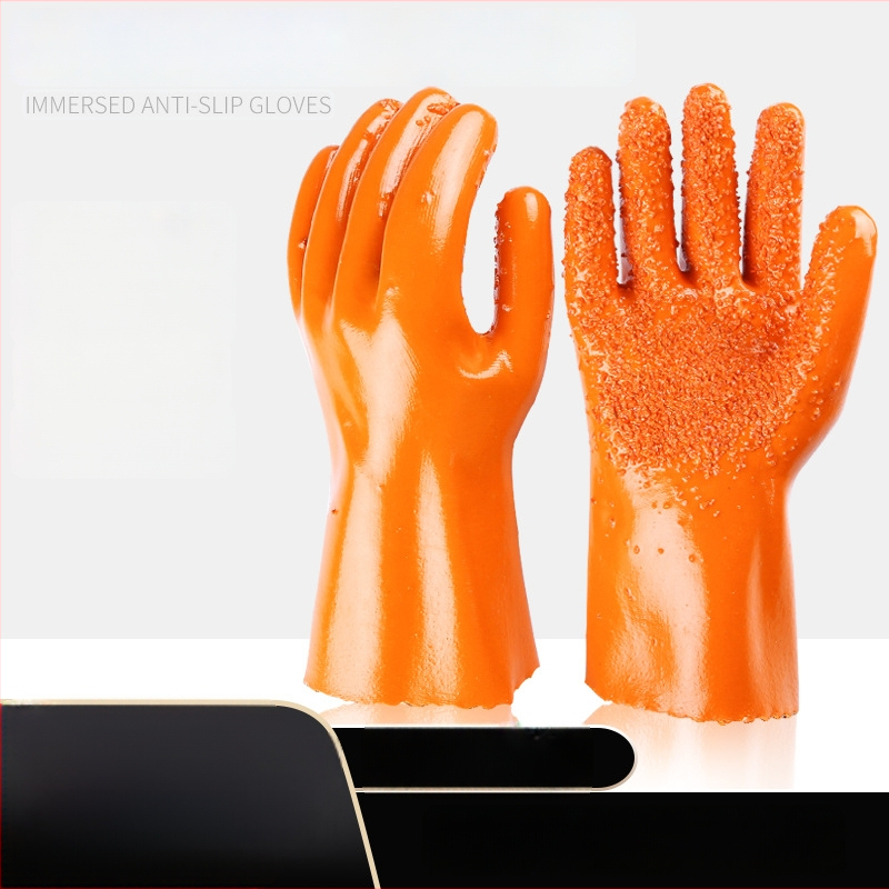 Hongshan darba cimdi, eļļas noturīgi, ūdensdroši, pretslīdēji, ar dip gumijas pārklājumu, 165 g, mehāniskās iekārtas darbībai un iekārtu apkopei