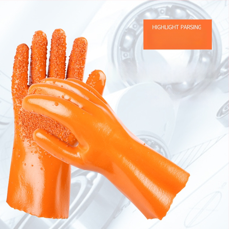 Hongshan darba cimdi, eļļas noturīgi, ūdensdroši, pretslīdēji, ar dip gumijas pārklājumu, 165 g, mehāniskās iekārtas darbībai un iekārtu apkopei