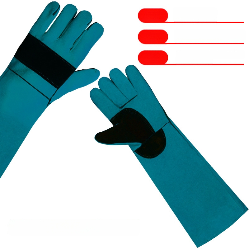 Da Heng ādas cimdi pret kodumu mācībām mājdzīvniekiem, gari aizsargājošie cimdi