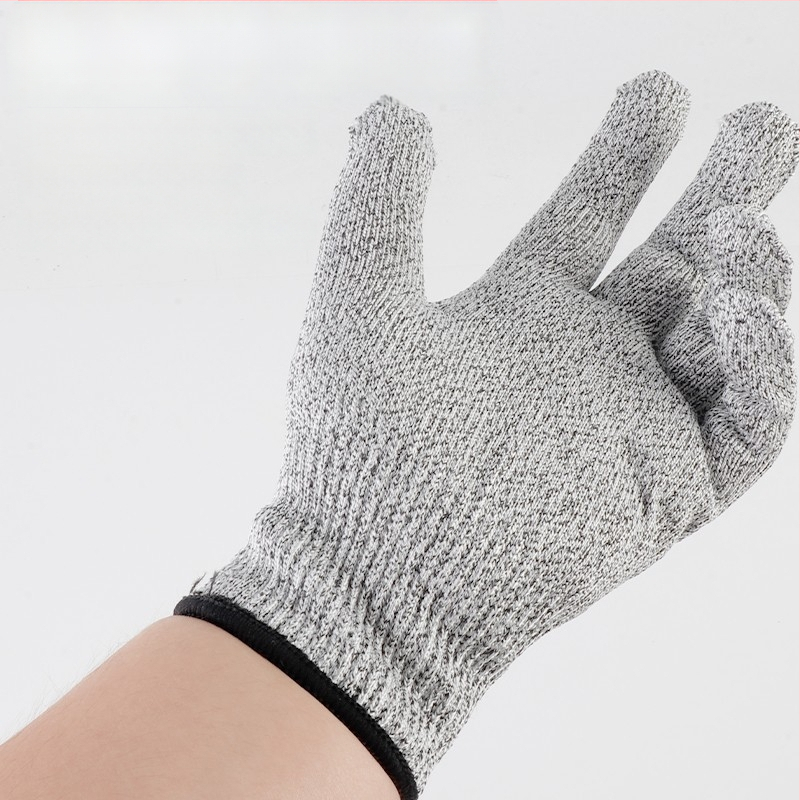 HPPE 5. pakāpes griezumizturīgas cimdi, pārtikas kvalitāte, dārza ražas vākšanai, adīti, bērniem un pieaugušajiem, darba aizsardzība