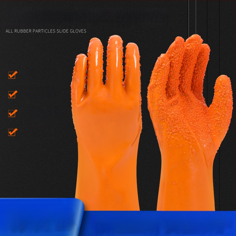 Potpuno potopljene gumene radničke rukavice – protuklizne, otporne na ulje, otporne na habanje, deblje