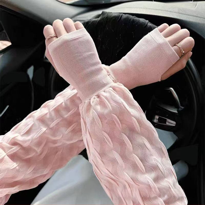 Μανίκια προστασίας από τον ήλιο για καλοκαίρι - Πολυεστέρας, περιεκτικότητα ύλης >96%, Γλυκό στυλ, Καλοκαίρι 2025