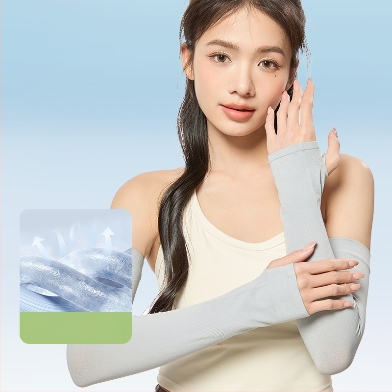 Μανίκια προστασίας από τον ήλιο, μινιμαλιστικό στυλ, πολυεστερικό ύφασμα, οδήγηση και ποδηλασία, άνοιξη 2024