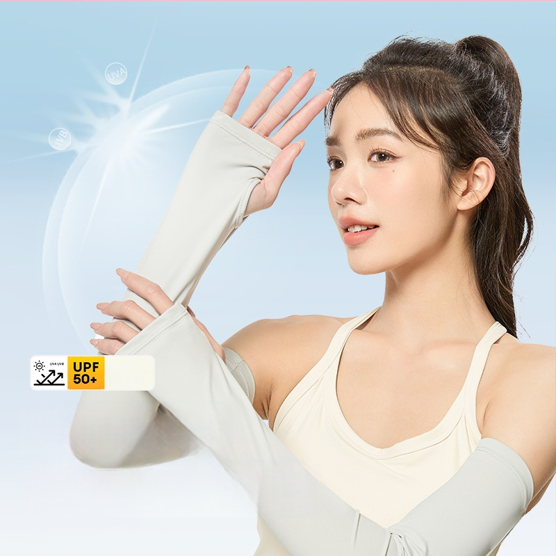 Μανίκια προστασίας από τον ήλιο, μινιμαλιστικό στυλ, πολυεστερικό ύφασμα, οδήγηση και ποδηλασία, άνοιξη 2024