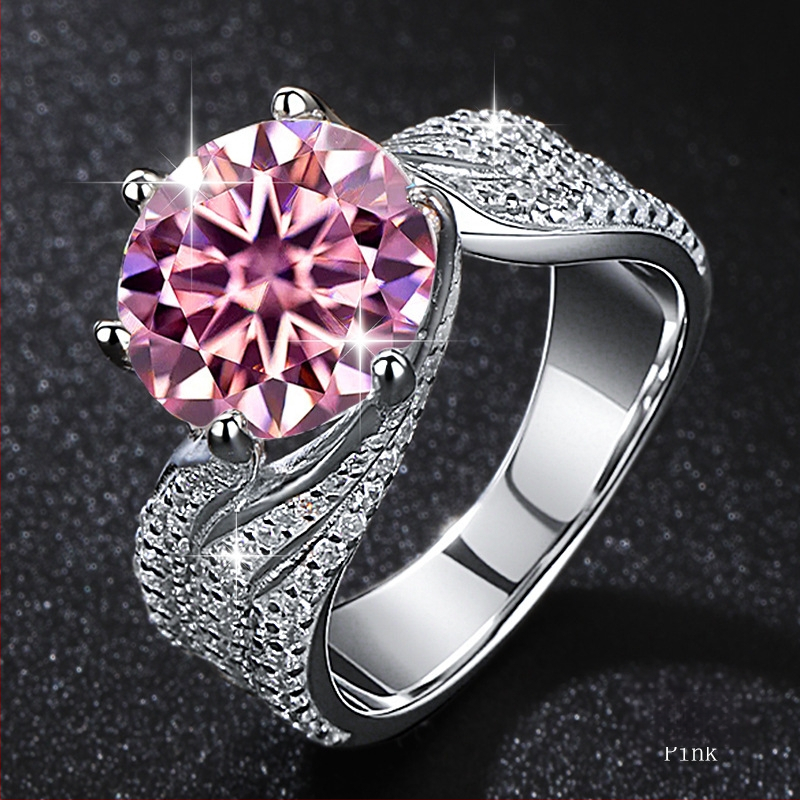 Gredzens no 925 sudraba, dimantu uzstādījums, zieds un rombs forma, sievietēm, stils Boyfriend