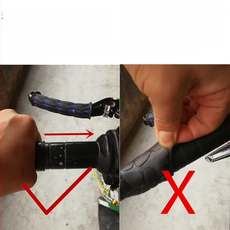 Gumijas stūres pārklājs motocikliem un elektriskajiem velosipēdiem – raga stilā, universāla piestiprināšana, pielāgota apstrāde, licencēts privātais zīmols