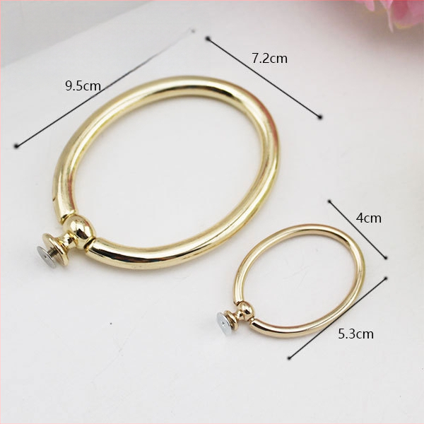 Дръжка за чанта - D-образен пръстен хардуер, висококачествени метални аксесоари, DIY