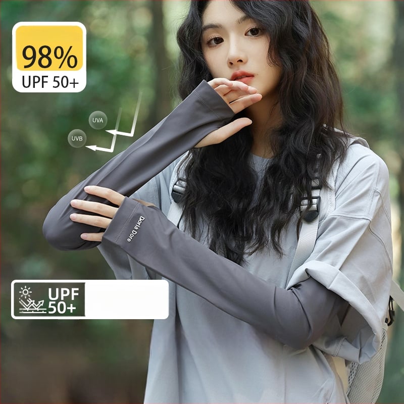 Ice Silk nadlaktanski rukavi za ljeto: prozračni, labavi kroj, UV zaštita za vožnju automobilom i biciklizam | 71–80% poliester, 11–20% spandex