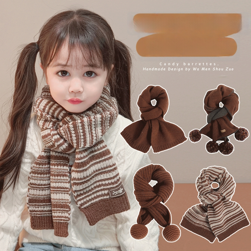 Πλεκτός καρό κασκόλ για κορίτσια — λαιμό-θερμαντήρας για τον χειμώνα, σχέδιο φθινόπωρο-χειμώνα 2025, ζεστό και προστατευτικό