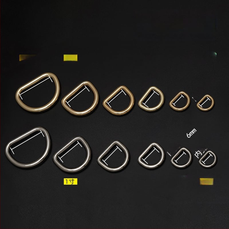 D-formas somas metāla sprādze – plecu siksnas savienotājs, Zhuoyue; Materiāls: metāls; Raksts: cits; Funkcija: cits