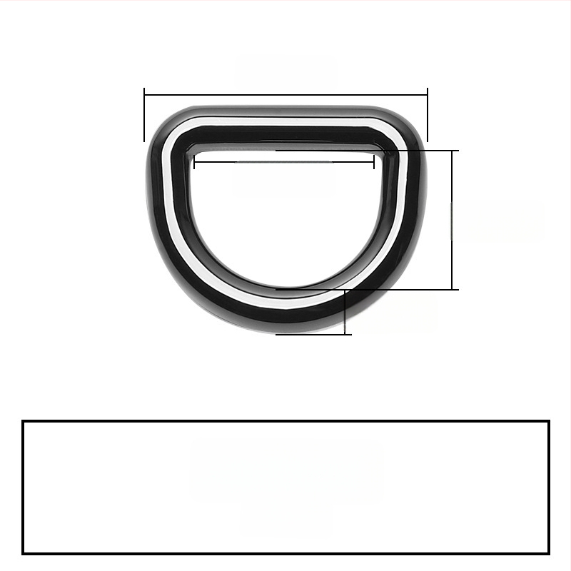 D-formas somas metāla sprādze – plecu siksnas savienotājs, Zhuoyue; Materiāls: metāls; Raksts: cits; Funkcija: cits