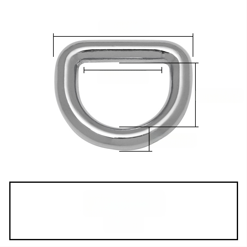D-oblik spoj s kovinskim hardverom za torbu – Zhuoyue; Materijal: metal; Uzorak: drugi; Funkcija: druga