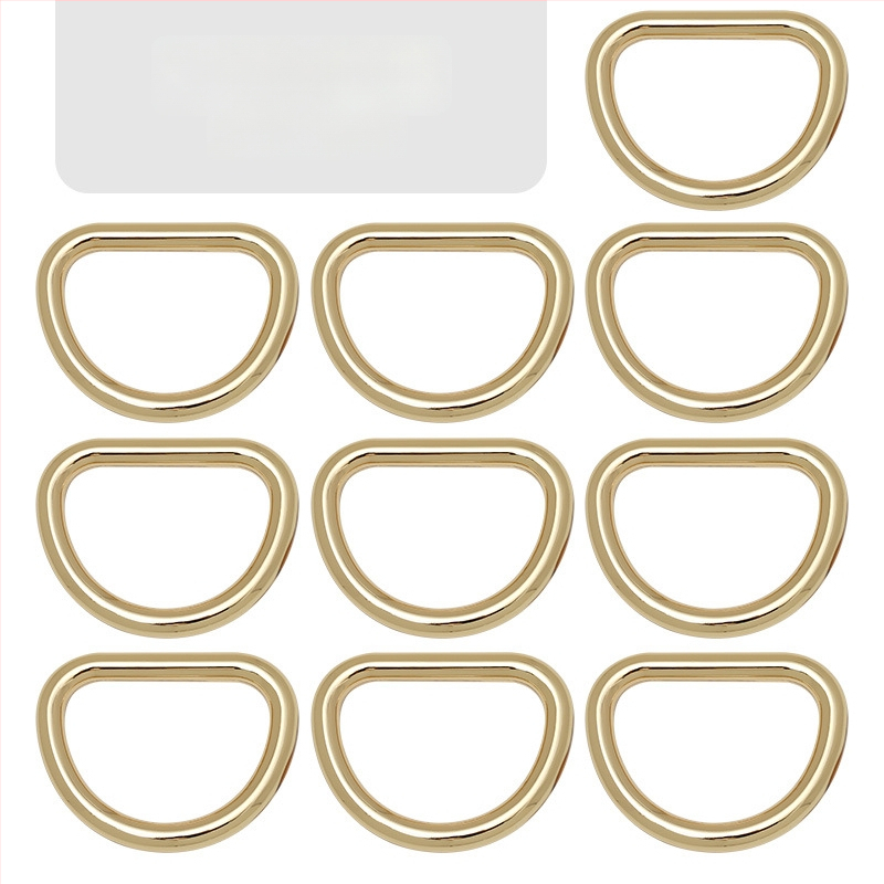 D-formas somas metāla sprādze – plecu siksnas savienotājs, Zhuoyue; Materiāls: metāls; Raksts: cits; Funkcija: cits