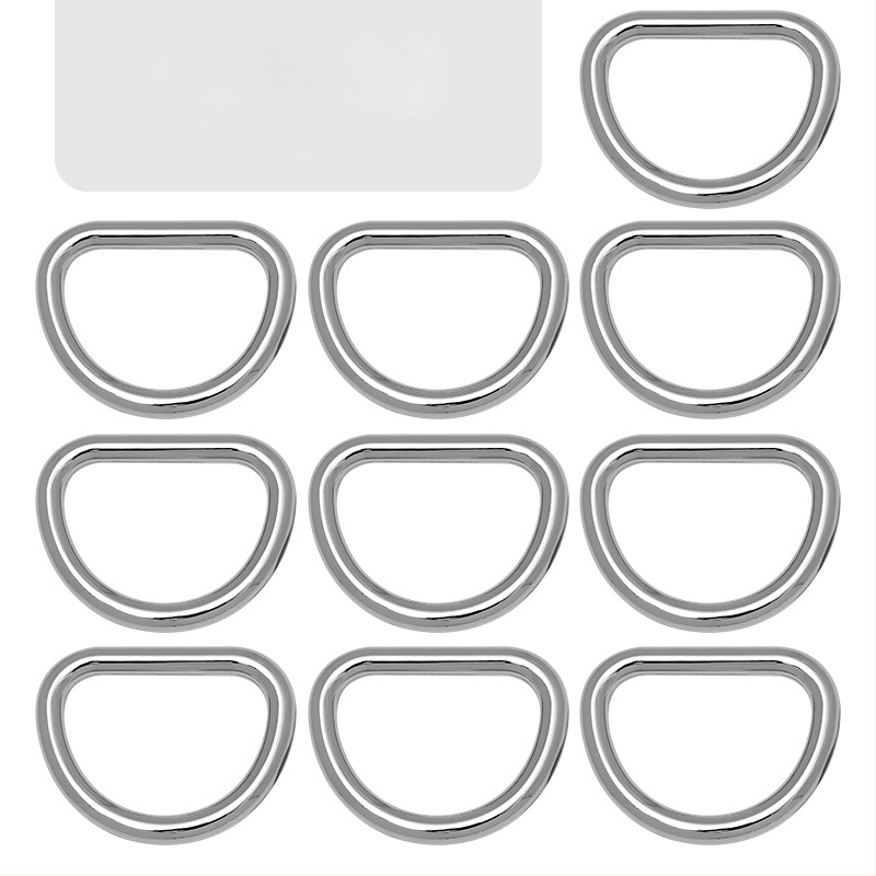 D-formas somas metāla sprādze – plecu siksnas savienotājs, Zhuoyue; Materiāls: metāls; Raksts: cits; Funkcija: cits