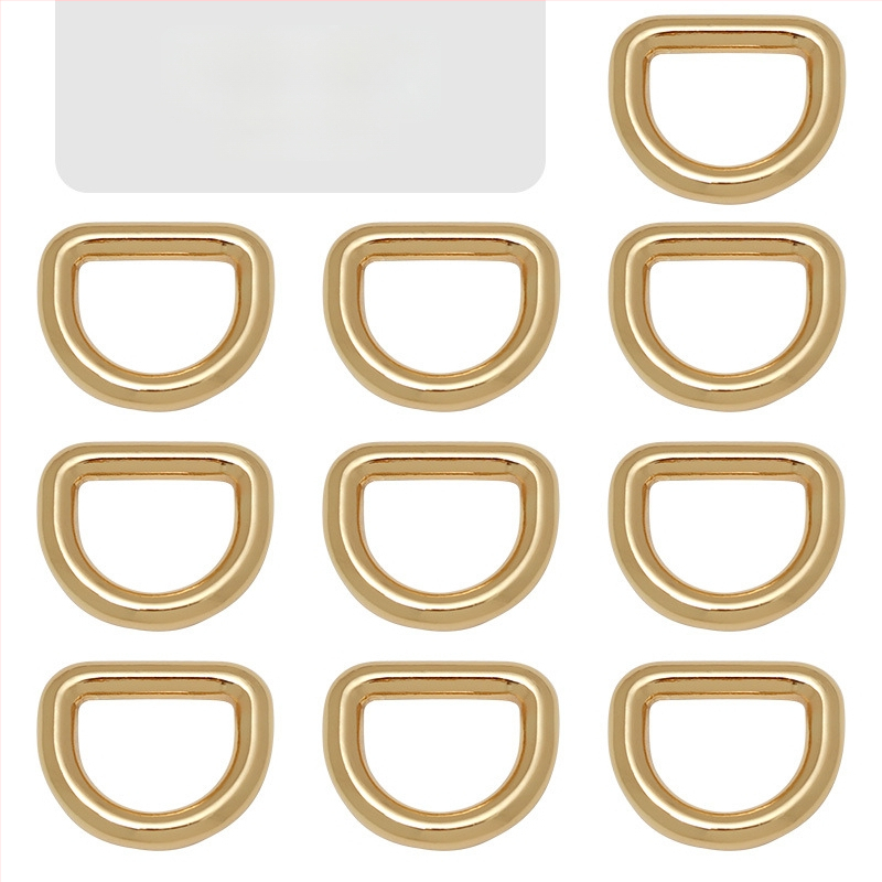 D-formas somas metāla sprādze – plecu siksnas savienotājs, Zhuoyue; Materiāls: metāls; Raksts: cits; Funkcija: cits