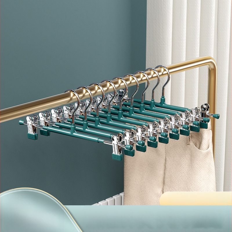 Κλιπ παντελονιών από ανοξείδωτο ατσάλι, σετ 5 τεμαχίων, αντιολισθητικό, χωρίς ίχνη πάνω στα ρούχα