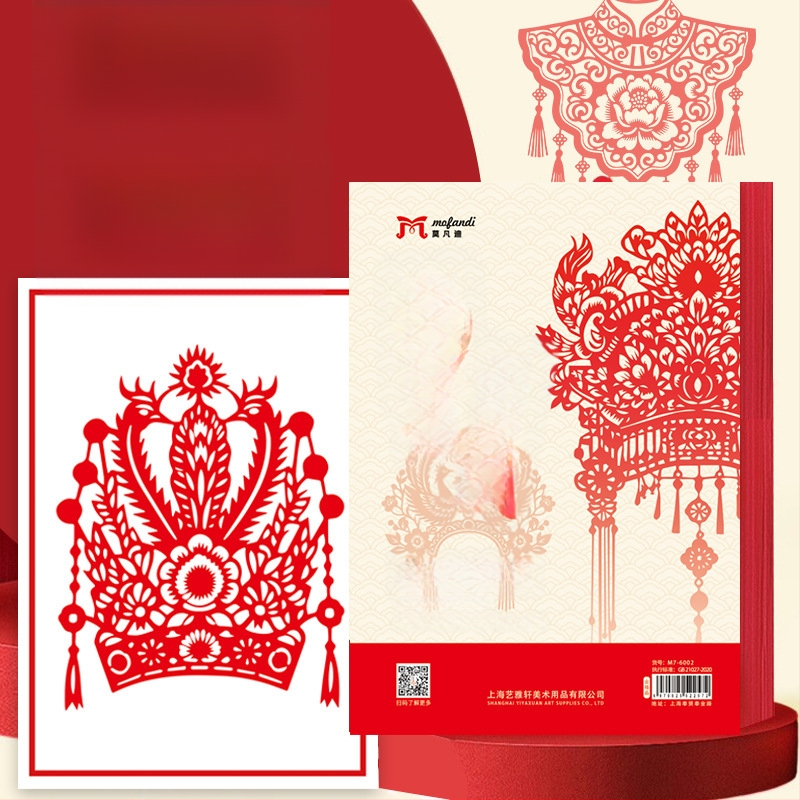 Rankų darbo popieriaus karpymo meno kūrinys, kinų stiliaus motyvais: gėlės, paukščiai, zodiakas, vaisiai; lango dekoras pavasario šventei