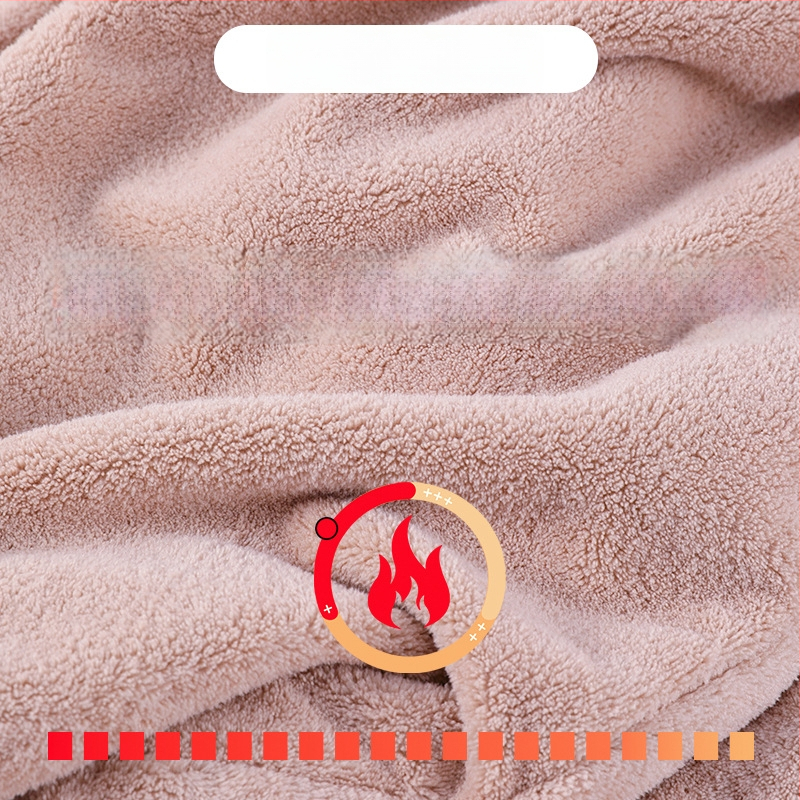 Dječji kupaći ogrtač s kapuljom od koralnog fleec-a, debeo i upijajući, izvezen, unisex