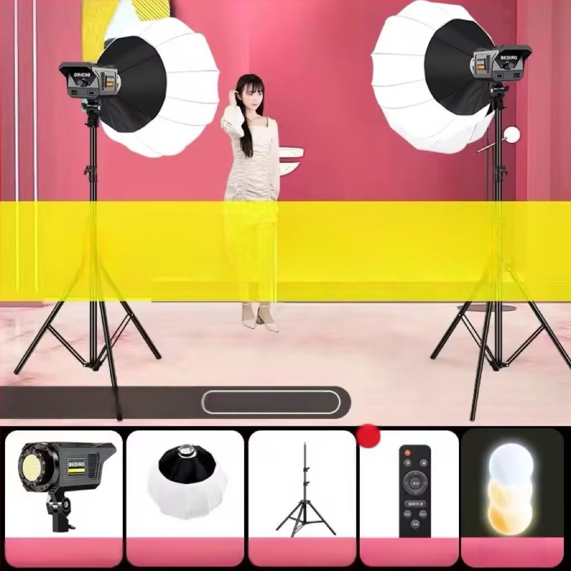 Sferisks mini papildus apgaismojums drēbju tiešraidei ar attālināto kontroli – 10W, modelis 345