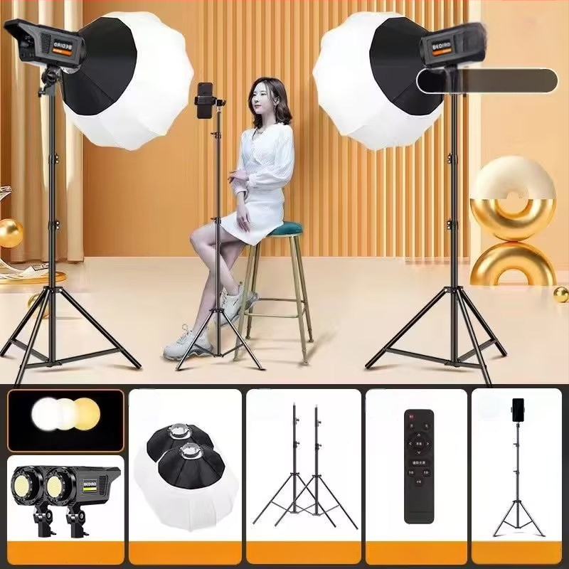 Sferisks mini papildus apgaismojums drēbju tiešraidei ar attālināto kontroli – 10W, modelis 345