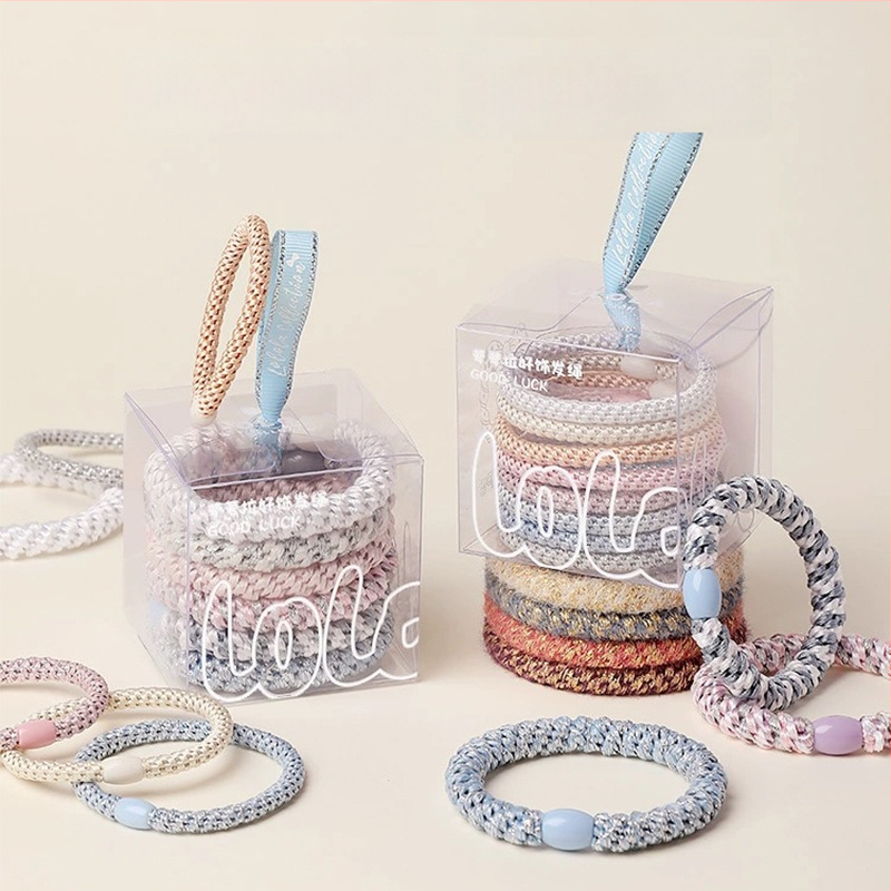 Plaukų aksesuaras – pintas plaukų virvutė, rankų darbo, mišrios medžiagos, stilius: pinti, sezonas: 2024 vasara