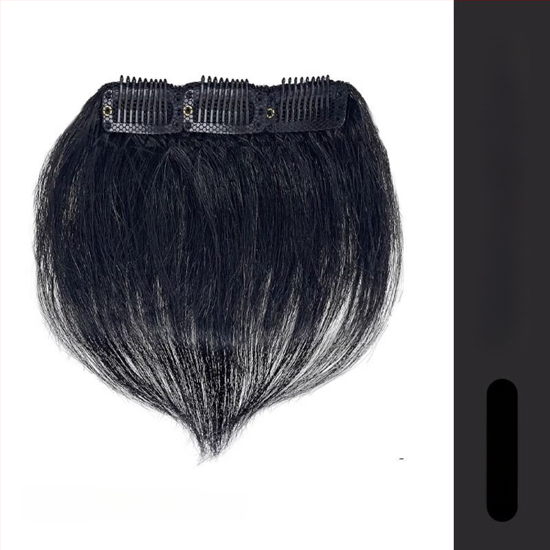 Vyrų plaukų linijos perukė - rankų audimo, ilgi žmogaus plaukai, plaukų linijos dengimas, galima dažyti