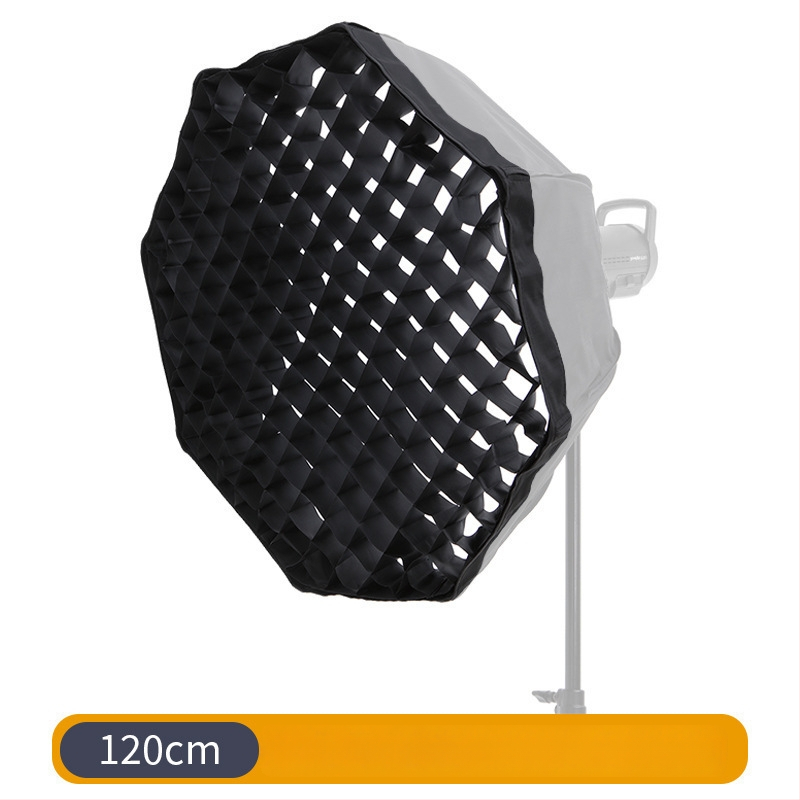 Softbox režģ ar bišu šūnu — garš taisnstūra astoņstūra dziļš parabolisks olu režģ Jinbei Shenniu priekš (Zīmols: An shi shui; Režģis: bišu šūnas; Saderība: Jinbei Shenniu; Paraboliskā dziļums: Dziļš)