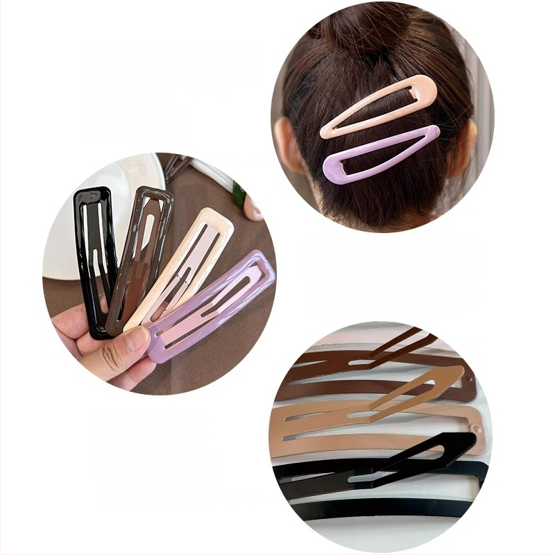 Metāla BB matu klips Cold Beauty, vienkāršs stils, bake varnish pārklājums, sievietēm galvas rotā, pavasaris 2023