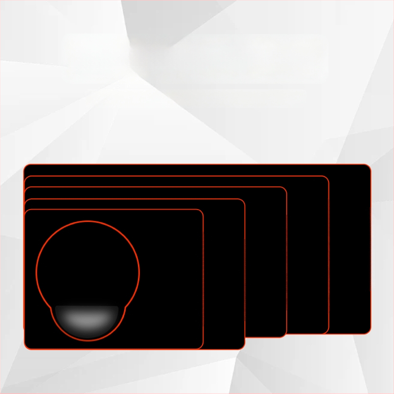 Персонализирана подложка за мишка от гума и кожа, двустранна офисна настолна подложка, печат на лого с топлинен трансфер, OEM обработка