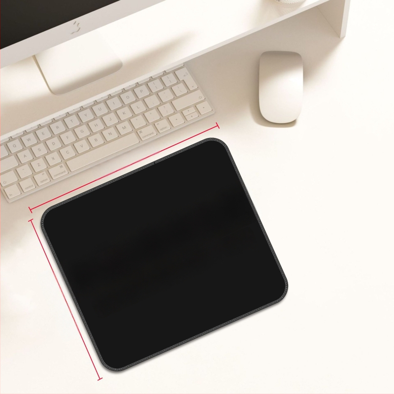 Персонализирана подложка за мишка от гума и кожа, двустранна офисна настолна подложка, печат на лого с топлинен трансфер, OEM обработка