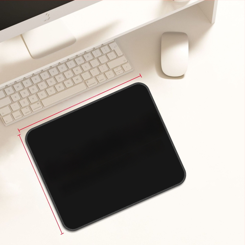 Персонализирана подложка за мишка от гума и кожа, двустранна офисна настолна подложка, печат на лого с топлинен трансфер, OEM обработка