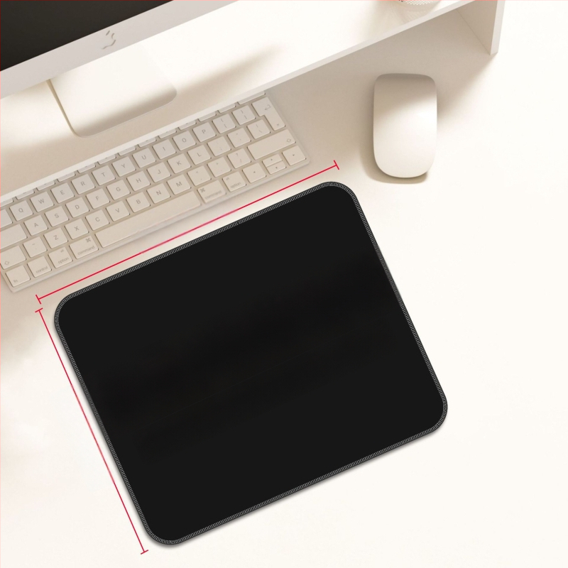 Персонализирана подложка за мишка от гума и кожа, двустранна офисна настолна подложка, печат на лого с топлинен трансфер, OEM обработка