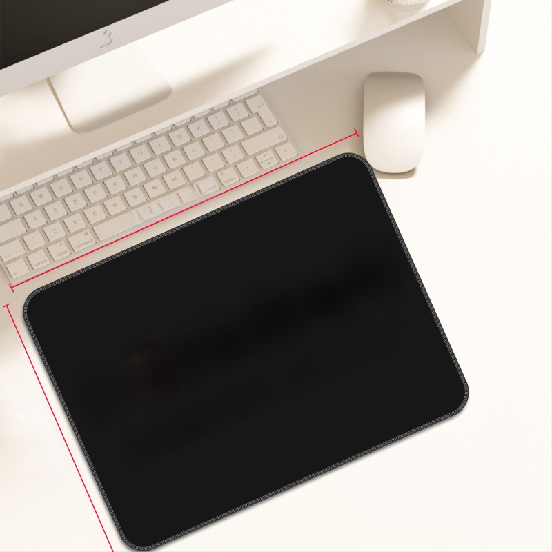 Персонализирана подложка за мишка от гума и кожа, двустранна офисна настолна подложка, печат на лого с топлинен трансфер, OEM обработка