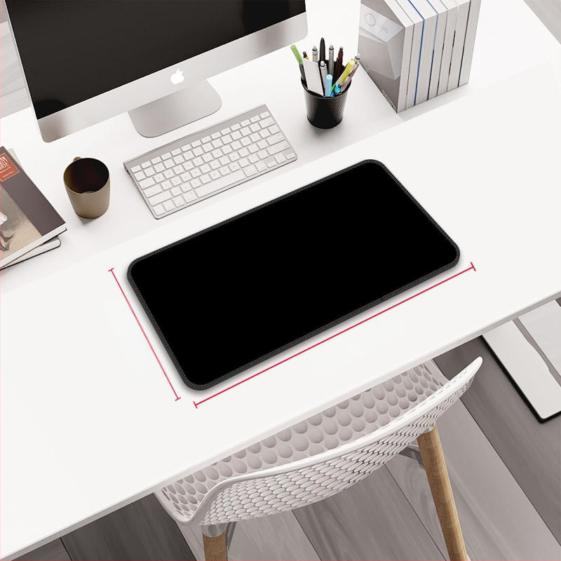 Персонализирана подложка за мишка от гума и кожа, двустранна офисна настолна подложка, печат на лого с топлинен трансфер, OEM обработка