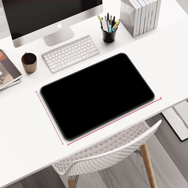 Персонализирана подложка за мишка от гума и кожа, двустранна офисна настолна подложка, печат на лого с топлинен трансфер, OEM обработка