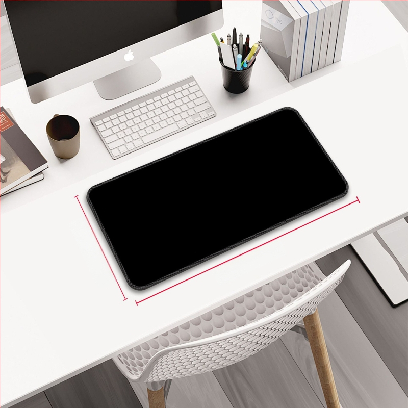 Персонализирана подложка за мишка от гума и кожа, двустранна офисна настолна подложка, печат на лого с топлинен трансфер, OEM обработка