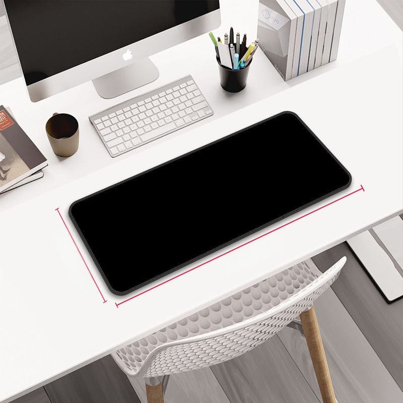 Персонализирана подложка за мишка от гума и кожа, двустранна офисна настолна подложка, печат на лого с топлинен трансфер, OEM обработка