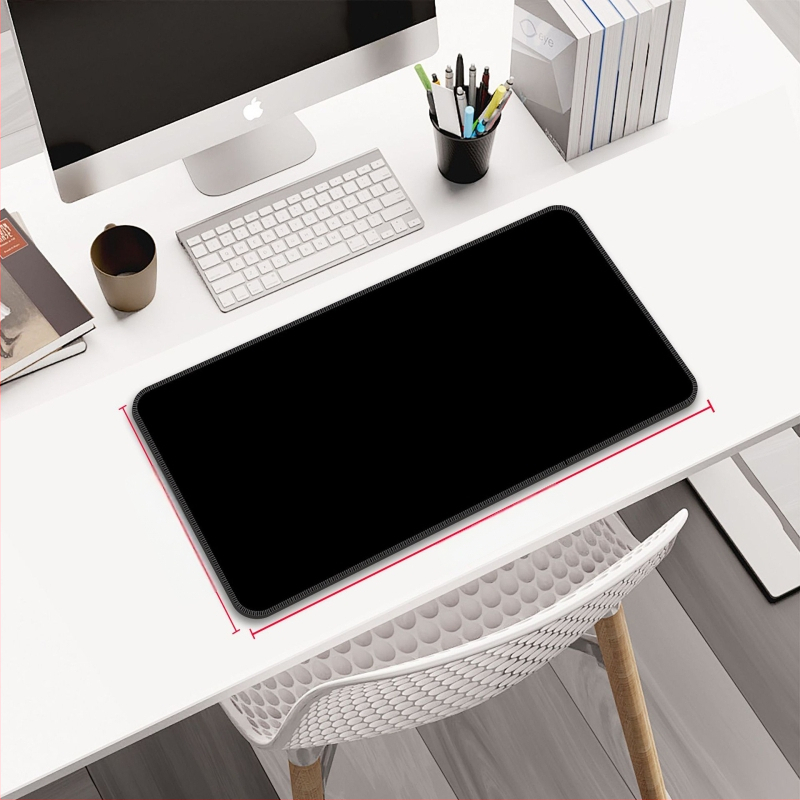 Персонализирана подложка за мишка от гума и кожа, двустранна офисна настолна подложка, печат на лого с топлинен трансфер, OEM обработка