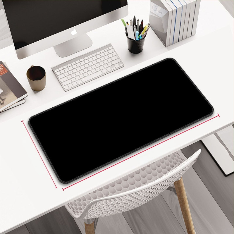 Персонализирана подложка за мишка от гума и кожа, двустранна офисна настолна подложка, печат на лого с топлинен трансфер, OEM обработка