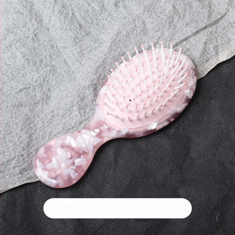 Ацетатен овален гребен за коса, ръчна изработка, женски стил