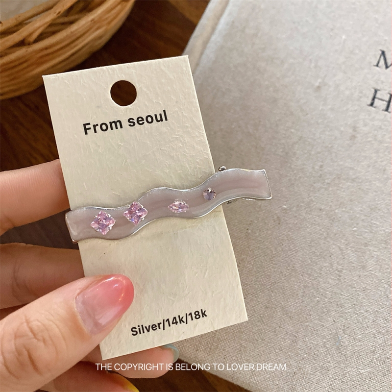 Vlasni pribor – štipaljka za kosu tip kljun, korejski stil, završetak kapljanjem ulja, miješani materijali, svježi i slatki stil