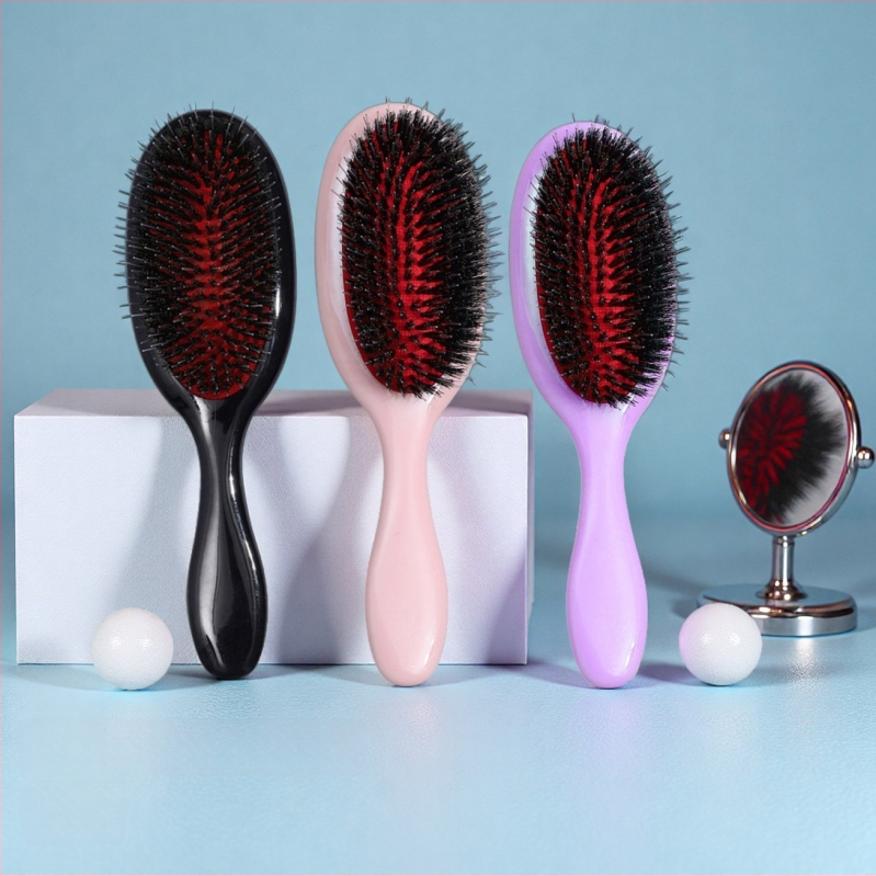 Гребен за коса с въздушна подложка и антихлъзгаща се дръжка; за грижа за перуки и удълнения; пластмасов; Connected; Yiwu произход