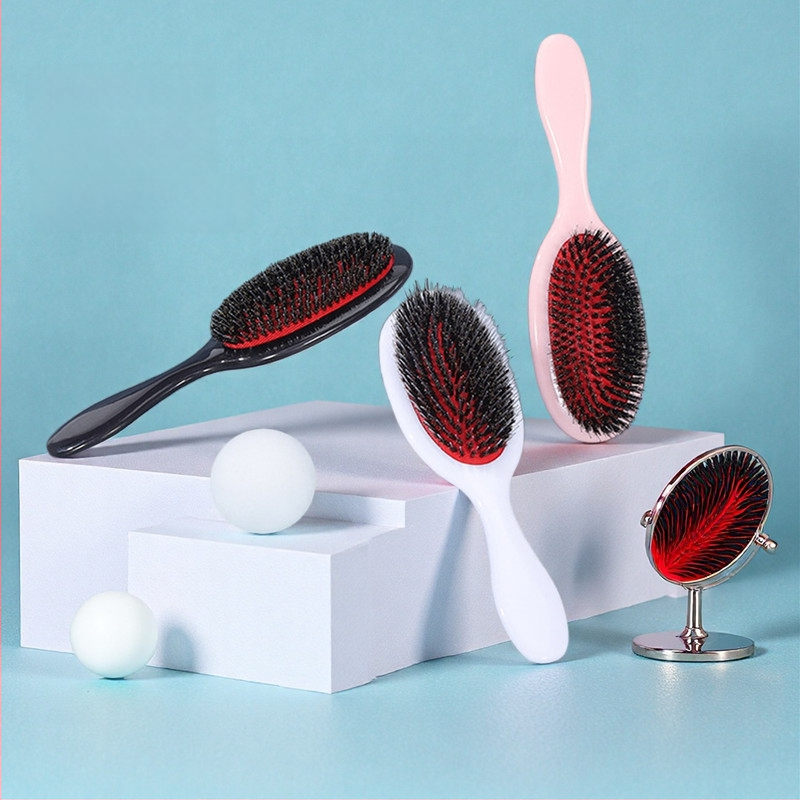 Гребен за коса с въздушна подложка и антихлъзгаща се дръжка; за грижа за перуки и удълнения; пластмасов; Connected; Yiwu произход