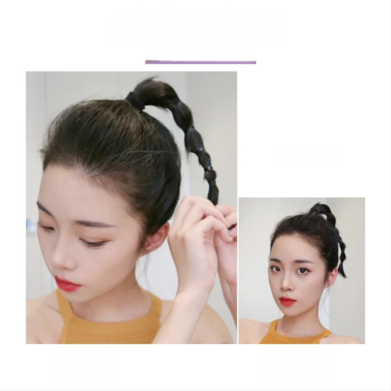 Yu Chen Matu spilventiņš uz galvas augšdaļas tilpumam ar ķemmi — dabiski īsa parūka, augstas temperatūras vads