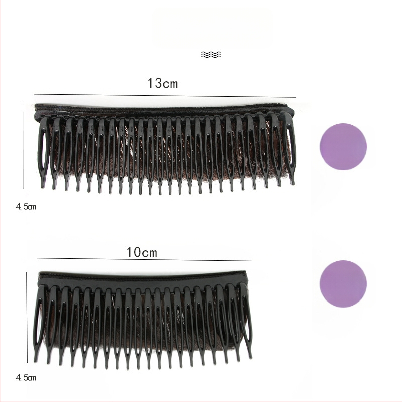 Yu Chen Matu spilventiņš uz galvas augšdaļas tilpumam ar ķemmi — dabiski īsa parūka, augstas temperatūras vads