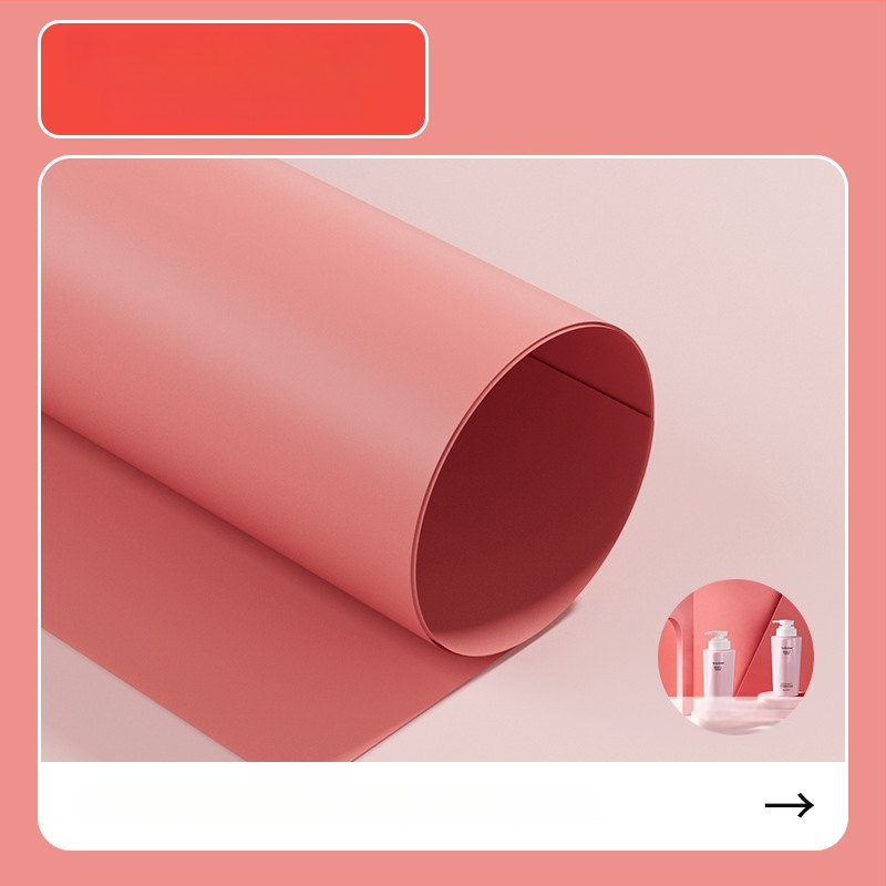 PVC fona plāksne ar matētu virsmu, ūdensizturīga produktu fotografēšanai, ar T stiprinājumu